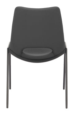 Desi Black Armless Dining Chair (Set of 2) - Ornate Home