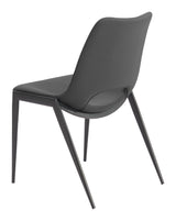 Desi Black Armless Dining Chair (Set of 2) - Ornate Home