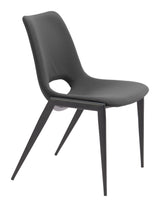Desi Black Armless Dining Chair (Set of 2) - Ornate Home
