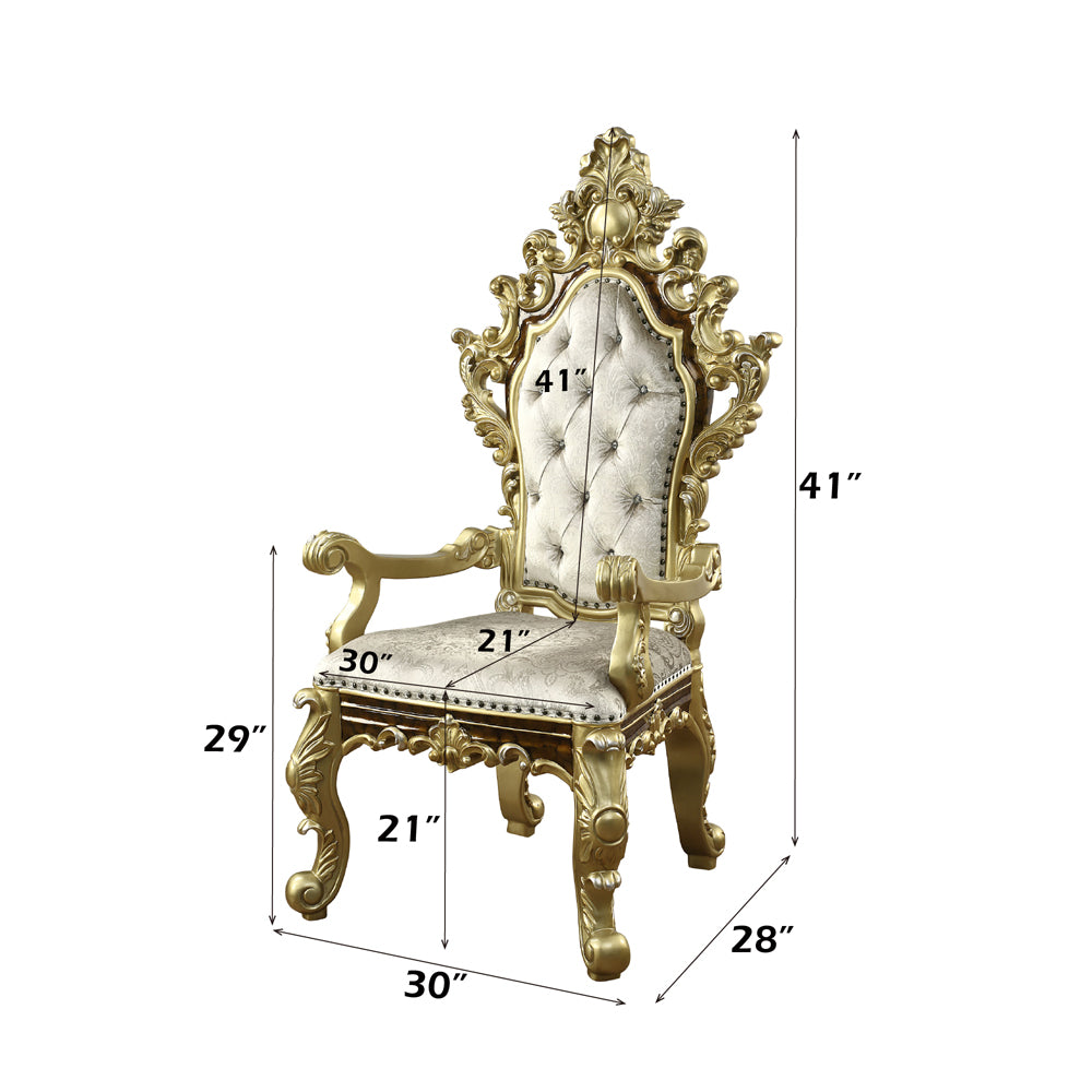 Desiderius Antique Gold Arm Chair (Set Of 2) - Ornate Home