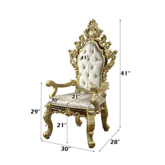 Desiderius Antique Gold Arm Chair (Set Of 2) - Ornate Home