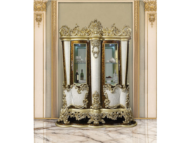 Desiderius Antique Gold Curio - Ornate Home
