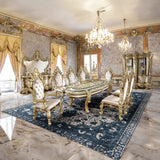 Desiderius Antique Gold Dining Table - Ornate Home