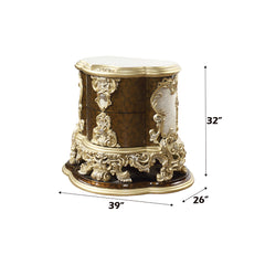 Desiderius Antique Gold Nightstand - Ornate Home