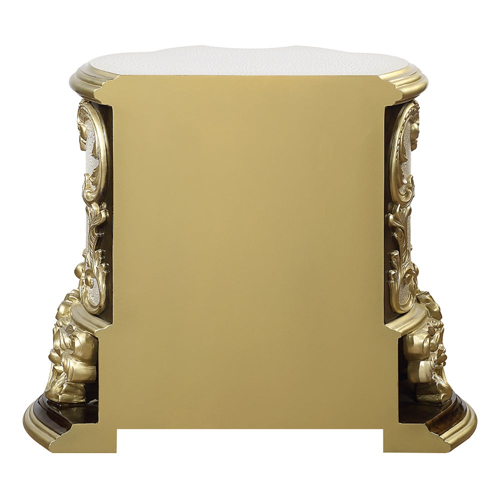 Desiderius Antique Gold Nightstand - Ornate Home