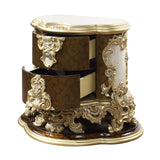 Desiderius Antique Gold Nightstand - Ornate Home