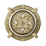 Desiderius Antique Gold Round Dining Table - Ornate Home