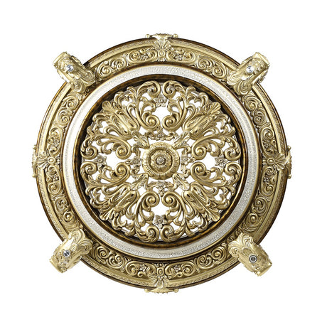 Desiderius Antique Gold Round Dining Table - Ornate Home