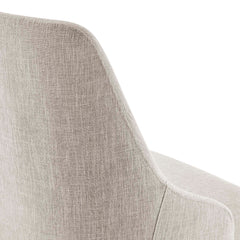 Designate Black/Beige Swivel Upholstered Office Chair - Ornate Home