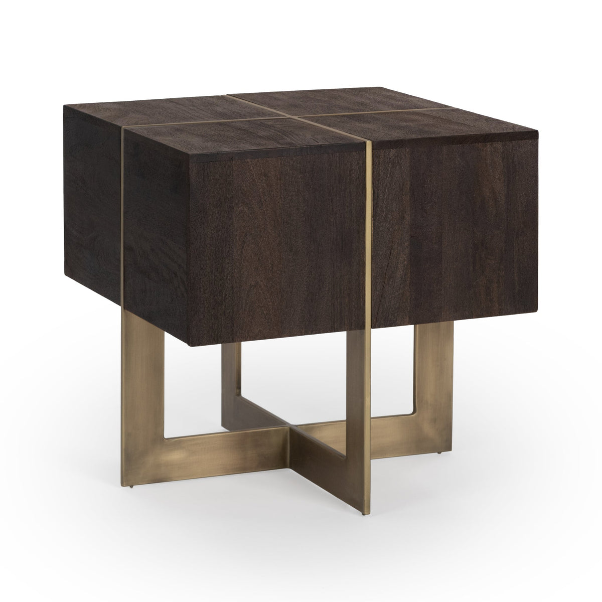 Desmond Cocoa Brown 24" Square End Table