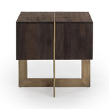 Desmond Cocoa Brown 24" Square End Table