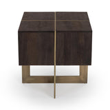 Desmond Cocoa Brown 24" Square End Table