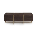 Desmond Cocoa Brown 54" Rectangular Coffee Table