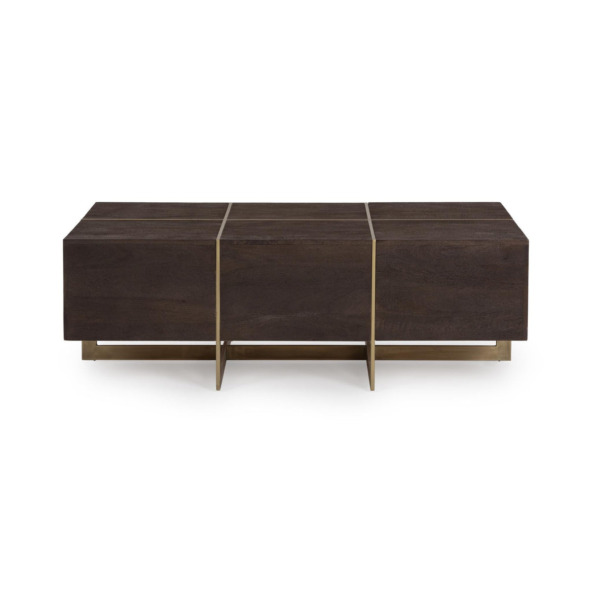 Desmond Cocoa Brown 54" Rectangular Coffee Table