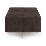 Desmond Cocoa Brown 54" Rectangular Coffee Table