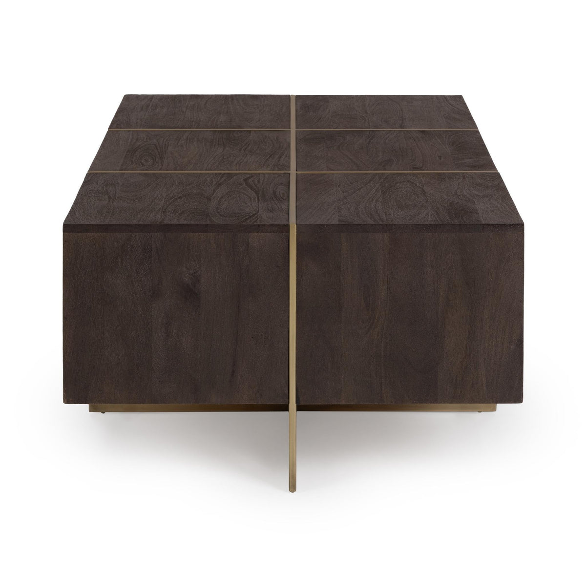 Desmond Cocoa Brown 54" Rectangular Coffee Table