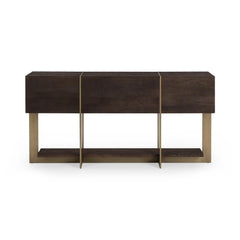 Desmond Cocoa Brown 60" Rectangular Console Table - Ornate Home