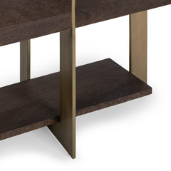 Desmond Cocoa Brown 60" Rectangular Console Table - Ornate Home