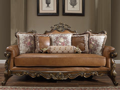 Despina Brown Cherry Sofa  / HD-555 - Ornate Home