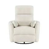 Desso Beige Swivel Glider Reclining Chair - Ornate Home