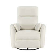 Desso Beige Swivel Glider Reclining Chair - Ornate Home
