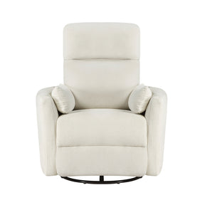 Desso Beige Swivel Glider Reclining Chair - Ornate Home