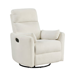 Desso Beige Swivel Glider Reclining Chair - Ornate Home