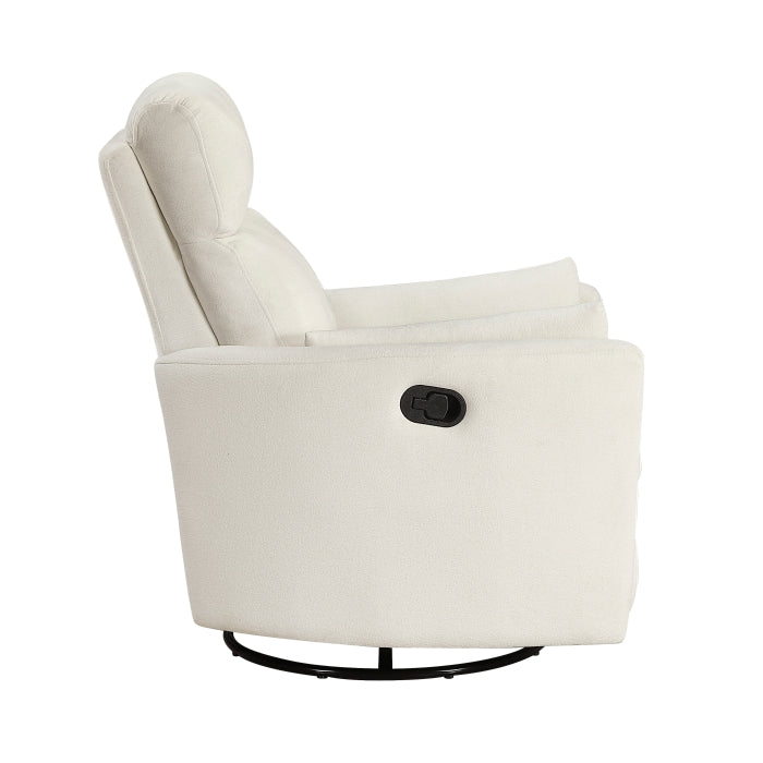 Desso Beige Swivel Glider Reclining Chair - Ornate Home