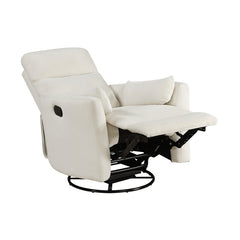 Desso Beige Swivel Glider Reclining Chair - Ornate Home