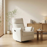 Desso Beige Swivel Glider Reclining Chair - Ornate Home