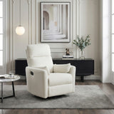 Desso Beige Swivel Glider Reclining Chair - Ornate Home