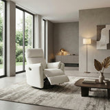 Desso Beige Swivel Glider Reclining Chair - Ornate Home