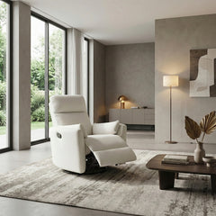 Desso Beige Swivel Glider Reclining Chair - Ornate Home