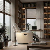 Desso Beige Swivel Glider Reclining Chair - Ornate Home