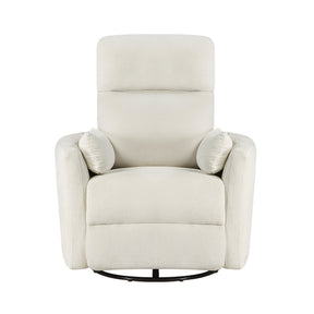 Desso Beige Swivel Glider Reclining Chair - Ornate Home