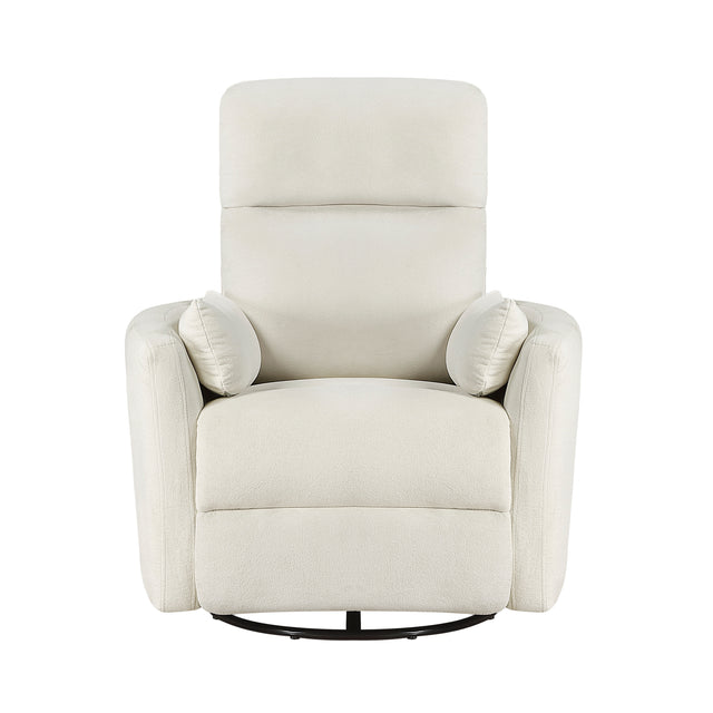 Desso Beige Swivel Glider Reclining Chair - Ornate Home