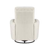 Desso Beige Swivel Glider Reclining Chair - Ornate Home