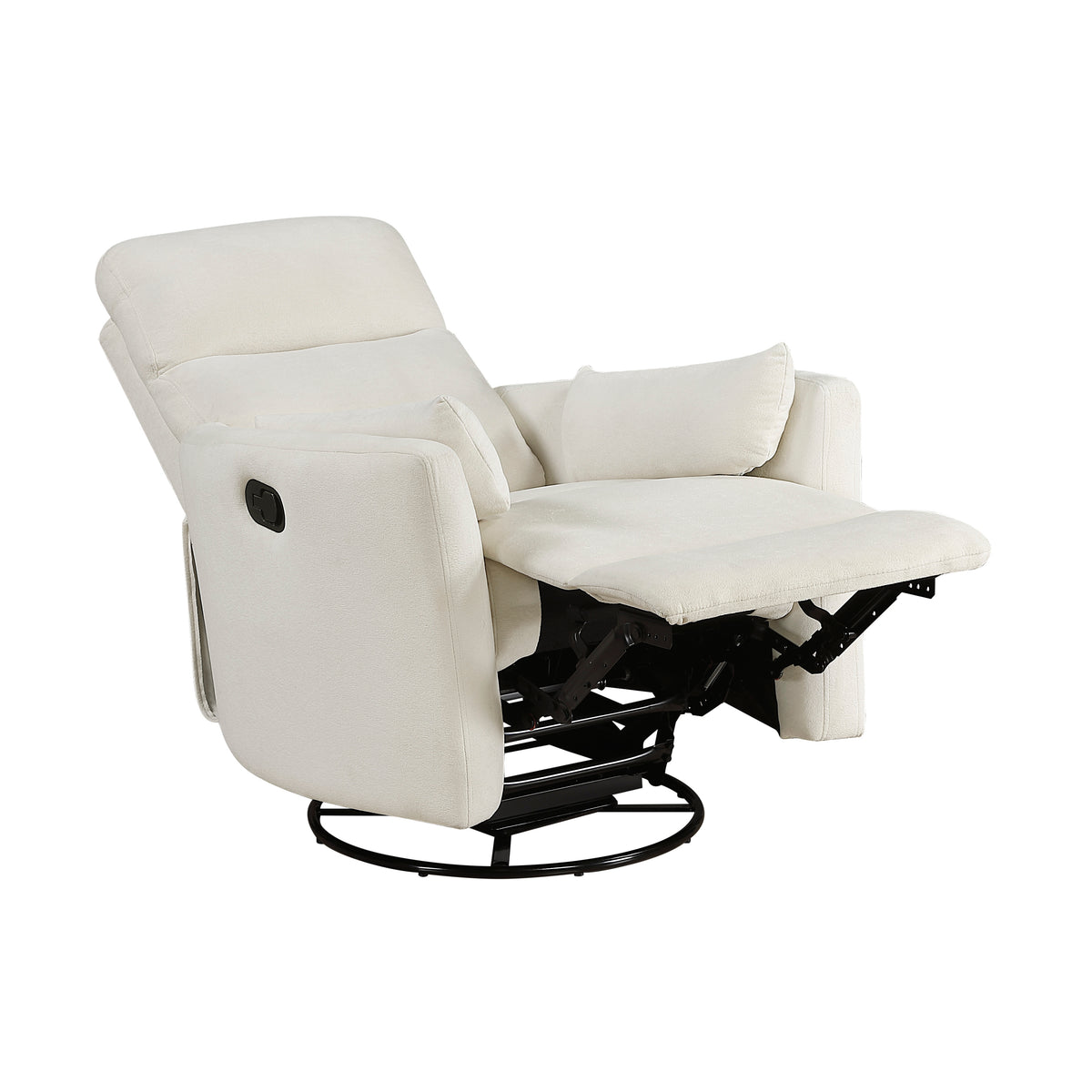 Desso Beige Swivel Glider Reclining Chair - Ornate Home