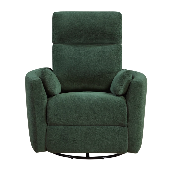 Desso Green Swivel Glider Reclining Chair - Ornate Home