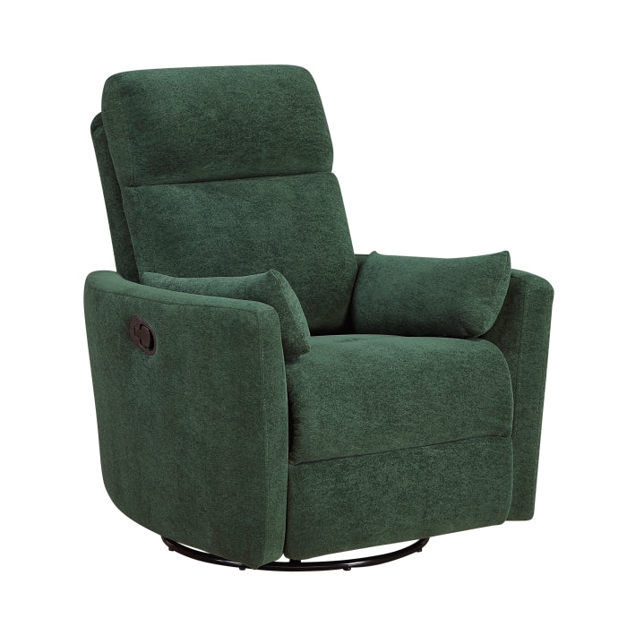 Desso Green Swivel Glider Reclining Chair - Ornate Home
