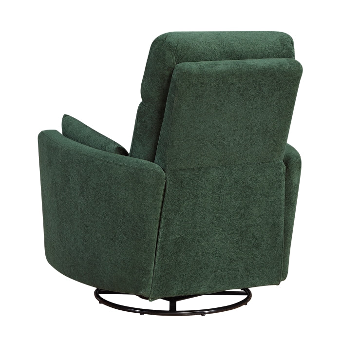 Desso Green Swivel Glider Reclining Chair - Ornate Home