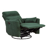 Desso Green Swivel Glider Reclining Chair - Ornate Home