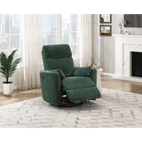 Desso Green Swivel Glider Reclining Chair - Ornate Home