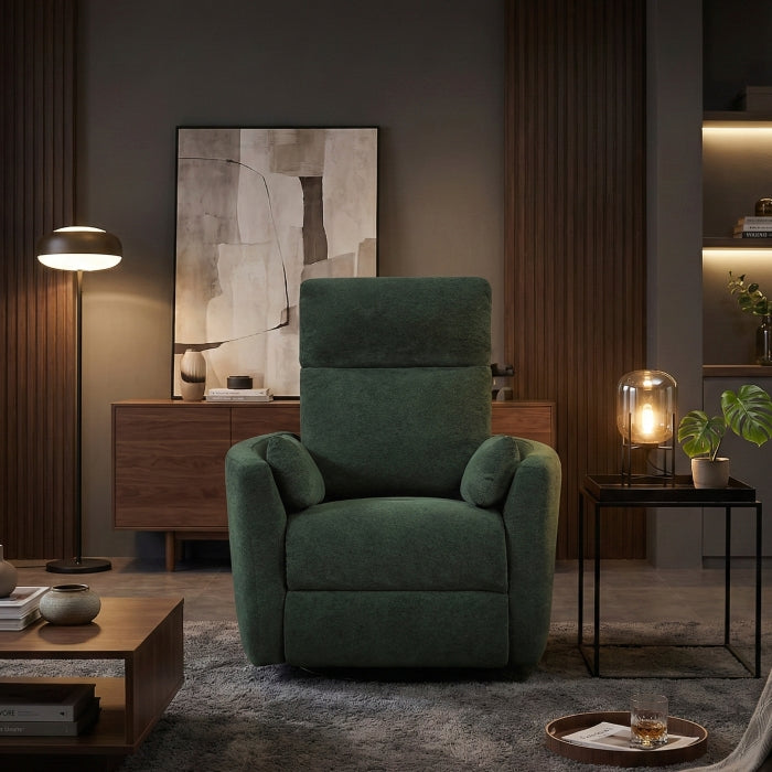Desso Green Swivel Glider Reclining Chair - Ornate Home