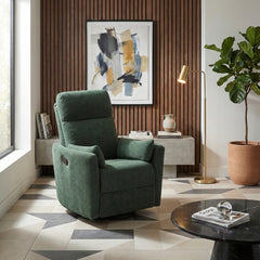 Desso Green Swivel Glider Reclining Chair - Ornate Home