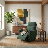 Desso Green Swivel Glider Reclining Chair - Ornate Home