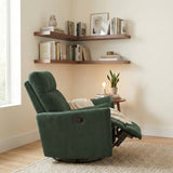 Desso Green Swivel Glider Reclining Chair - Ornate Home
