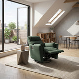 Desso Green Swivel Glider Reclining Chair - Ornate Home