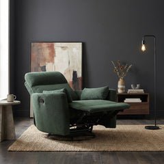 Desso Green Swivel Glider Reclining Chair - Ornate Home