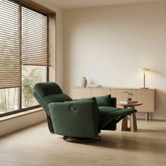 Desso Green Swivel Glider Reclining Chair - Ornate Home